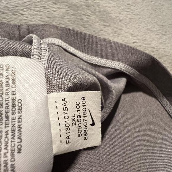 Nike Tiger Woods Collection Polo Shirt Mens 2XL Gray Golf Performance Stretch - Picture 6 of 8